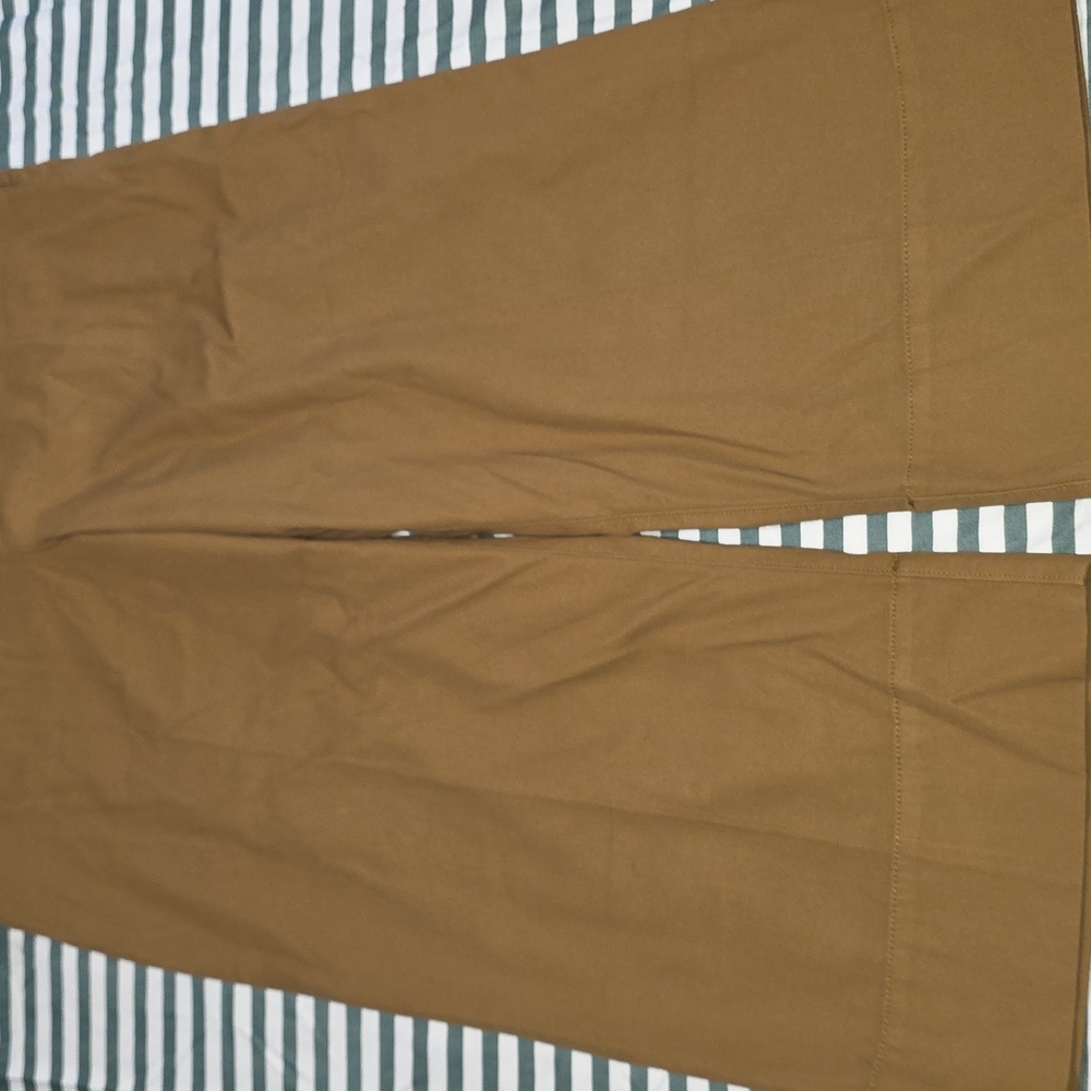 SPANXsupersmooth™ Stretch Twill Cropped Wide Leg Pant In Flax - Picture 6 of 11